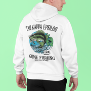 Tau Kappa Epsilon Graphic Hoodie | Gone Fishing | TKE Clothing and Merchandise back model 