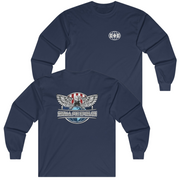 Navy Sigma Phi Epsilon Graphic Long Sleeve | The Fraternal Order | SigEp Fraternity Clothes and Merchandise 