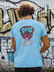 Sky Blue Tau Kappa Epsilon Graphic T-Shirt | Hit the Slopes | TKE Clothing and Merchandise