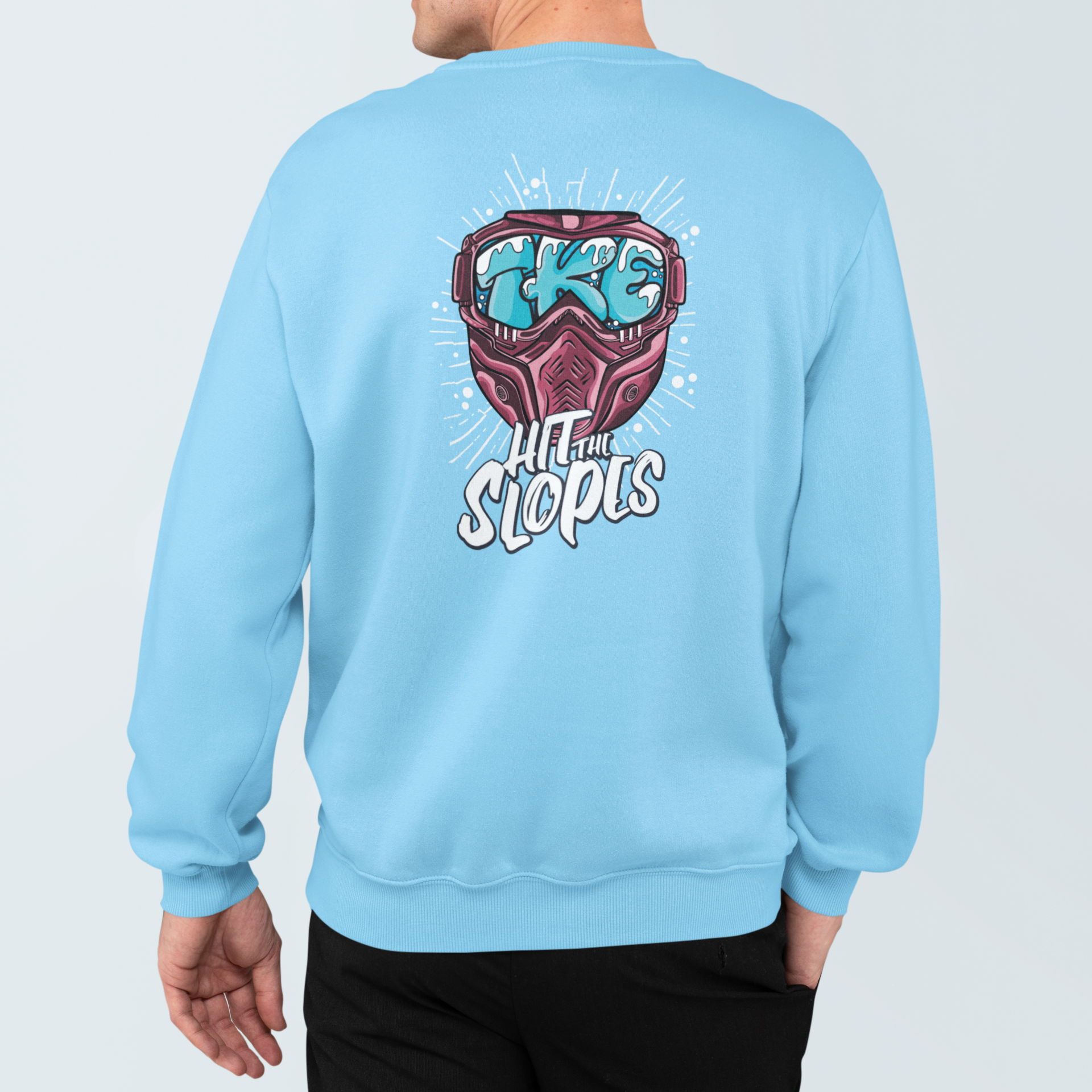 Tau Kappa Epsilon Graphic Crewneck Sweatshirt | Hit the Slopes | TKE Clothing and Merchandise 