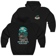 Black Phi Delta Theta Graphic Hoodie | Welcome to Paradise | phi delta theta fraternity greek apparel 