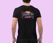 black Lambda Chi Alpha Graphic T-Shirt | Jump Street | Lambda Chi Alpha Fraternity Apparel  model 