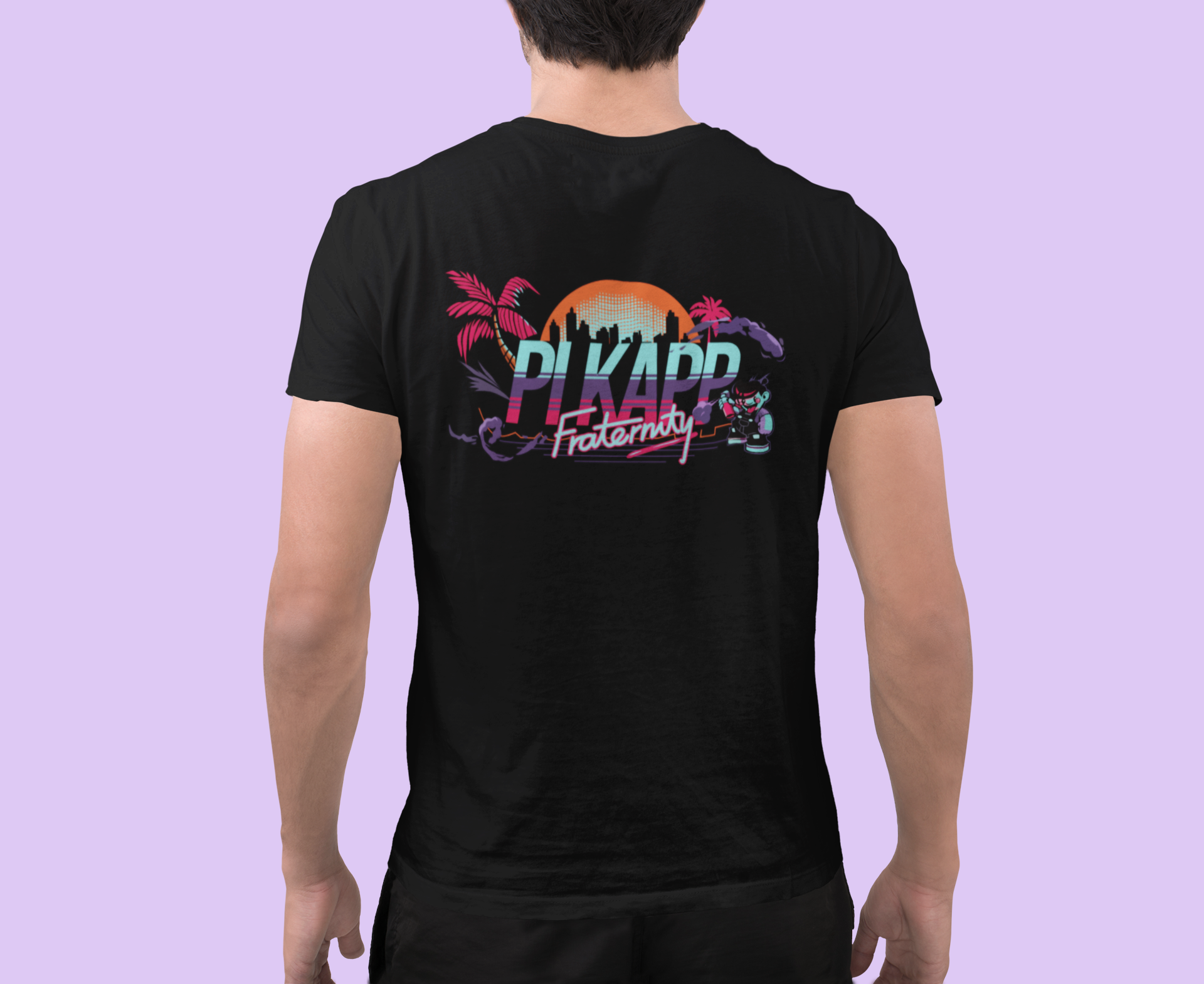 black Pi Kappa Phi Graphic T-Shirt | Jump Street | Pi Kappa Phi Apparel and Merchandise model 