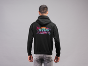 black Pi Kappa Phi Graphic Hoodie | Jump Street | Pi Kappa Phi Apparel and Merchandise back model 