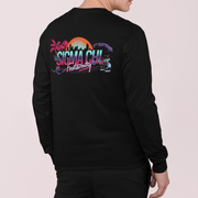 Black Sigma Chi Graphic Long Sleeve | Jump Street | Sigma Chi Fraternity Apparel model 