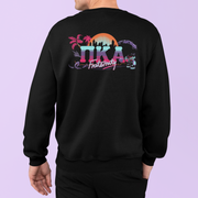 black Pi Kappa Alpha Graphic Crewneck Sweatshirt | Jump Street | Pi kappa alpha fraternity shirt model 