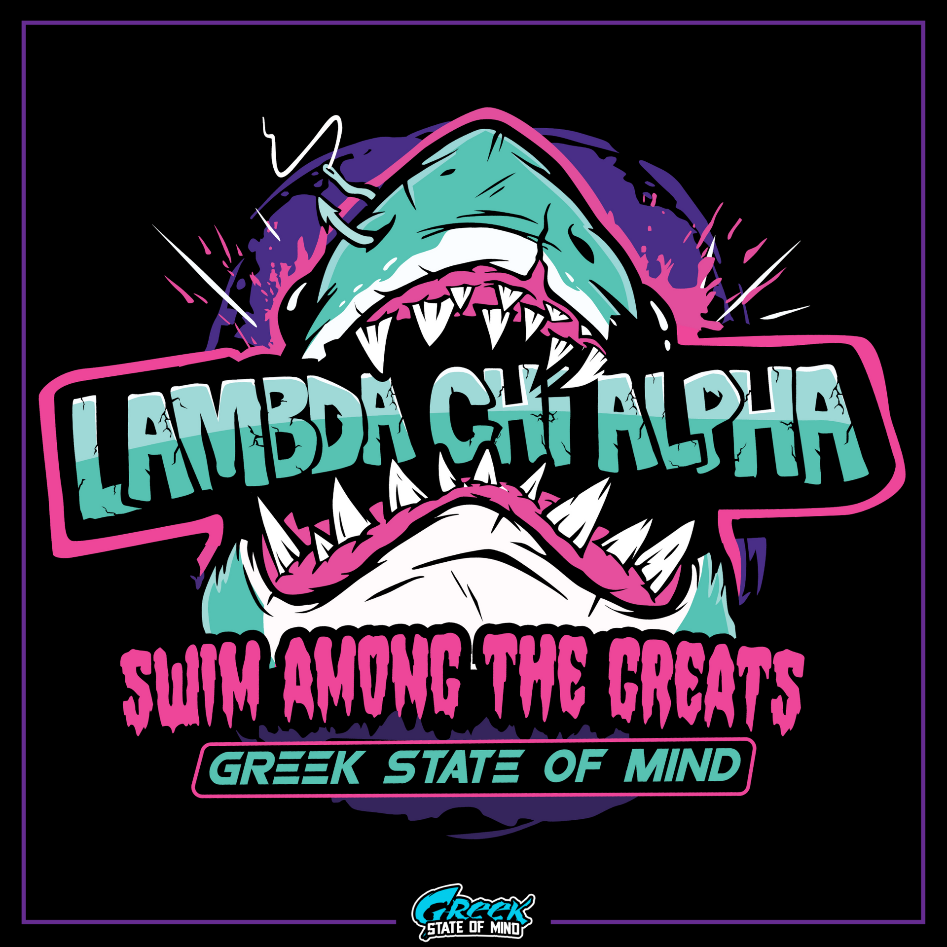 Lambda Chi Alpha Graphic Crewneck Sweatshirt | The Deep End | Lambda Chi Alpha Fraternity Shirt design
