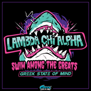 Lambda Chi Alpha Graphic T-Shirt | The Deep End | Lambda Chi Alpha Fraternity Shirt design 