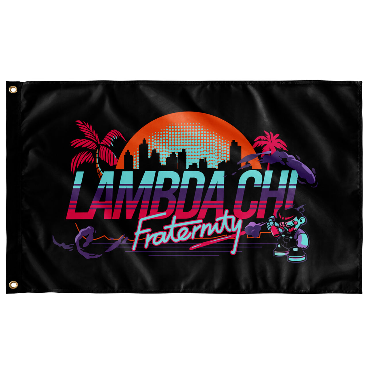 Lambda Chi Alpha Flag | Jump Street | 3' x 5' Lambda Chi Flag for Dorms, Fraternity Houses, and On Campus Events