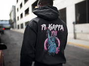 Pi Kappa Phi Graphic Hoodie | Liberty Rebel | Pi Kappa Phi Apparel and Merchandise  back model 