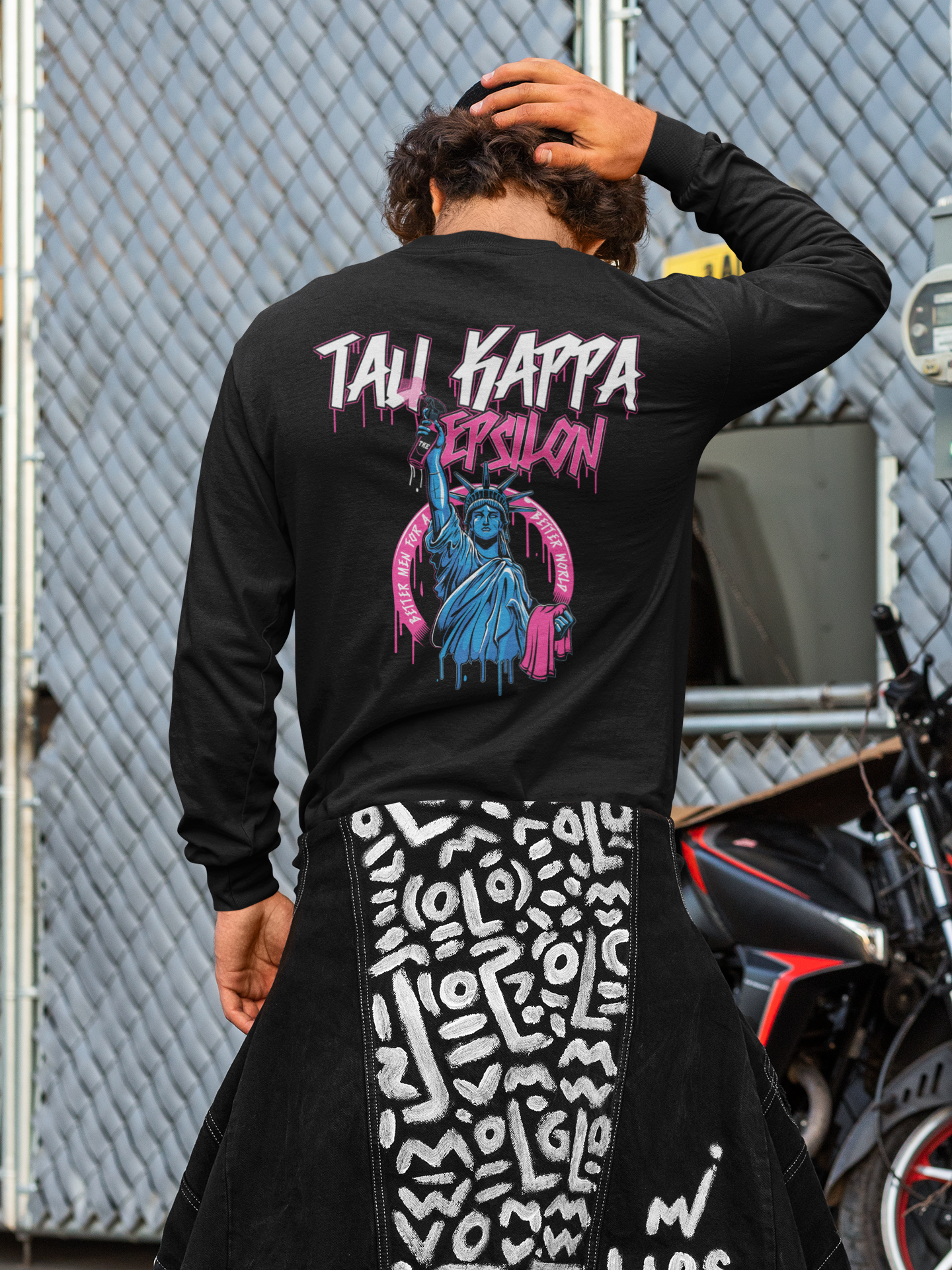 Tau Kappa Epsilon Graphic Long Sleeve | Liberty Rebel | TKE Clothing and Merchandise model 