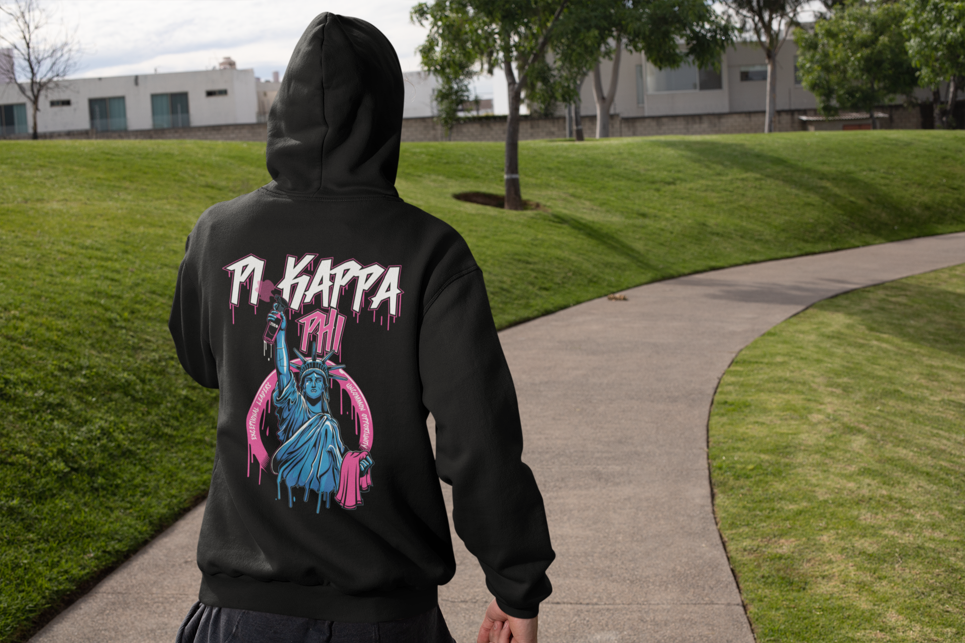 Pi Kappa Phi Graphic Hoodie | Liberty Rebel | Pi Kappa Phi Apparel and Merchandise  model 