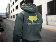 Alpha Sigma Phi Graphic Hoodie | The Masters | Alpha Sigma Phi Fraternity Hoodie back model 