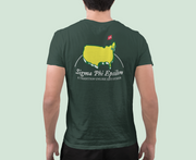 Green Sigma Phi Epsilon Graphic T-Shirt | The Masters | SigEp Clothing - Campus Apparel model 