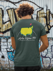 Alpha Sigma Phi Graphic T-Shirt | The Masters model 