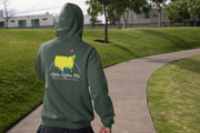 Alpha Sigma Phi Graphic Hoodie | The Masters | Alpha Sigma Phi Fraternity Hoodie  back model 