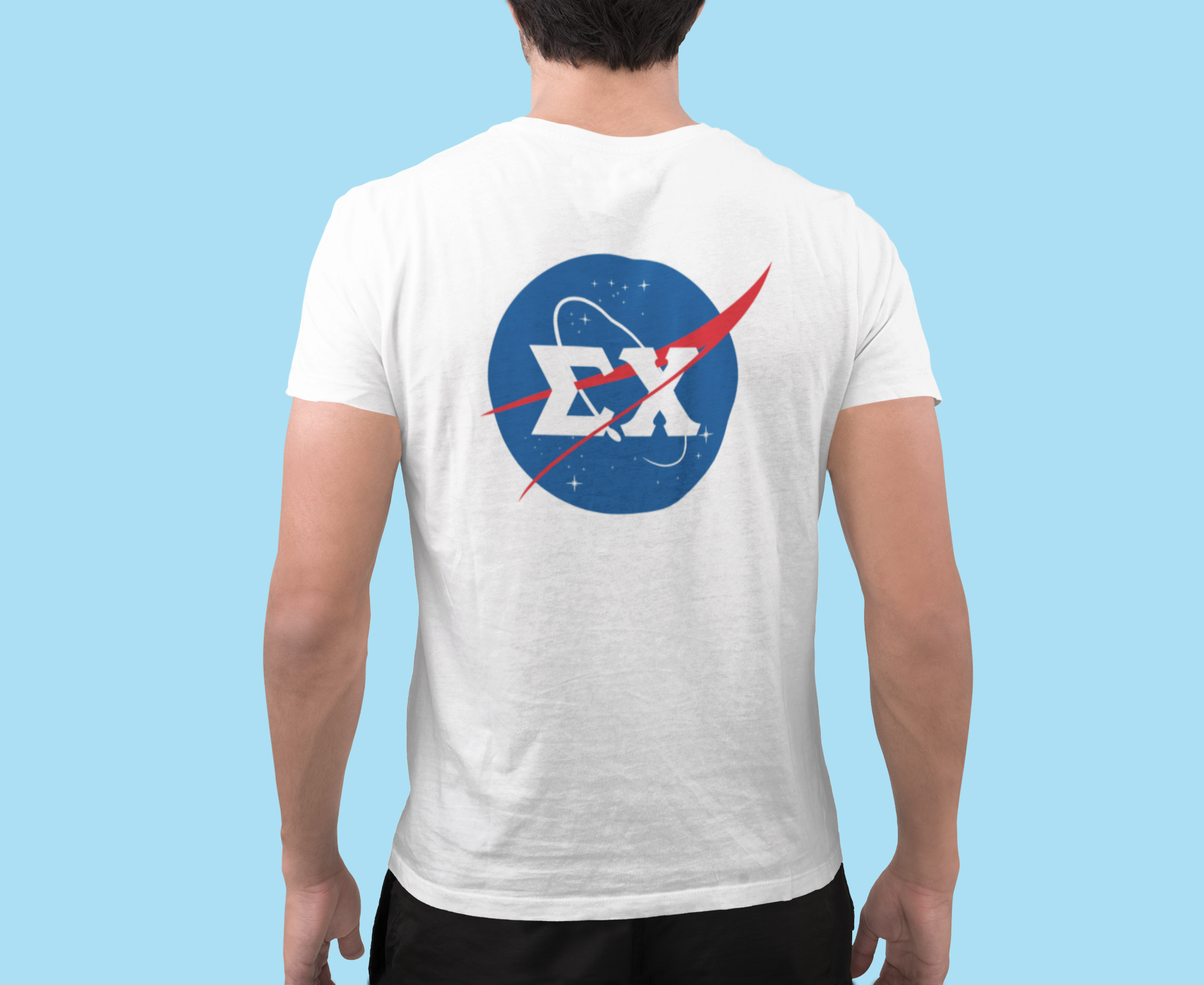 Sigma Chi Graphic T-Shirt | Nasa 2.0 | Sigma Chi Fraternity Apparel model 