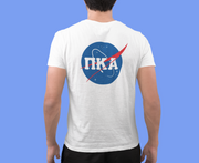 White Pi Kappa Alpha Graphic T-Shirt | Nasa 2.0 | Pi kappa alpha fraternity shirt model 