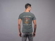 Pi Kappa Phi Graphic T-Shirt | Play Your Odds | Pi Kappa Phi Apparel and Merchandise back model 