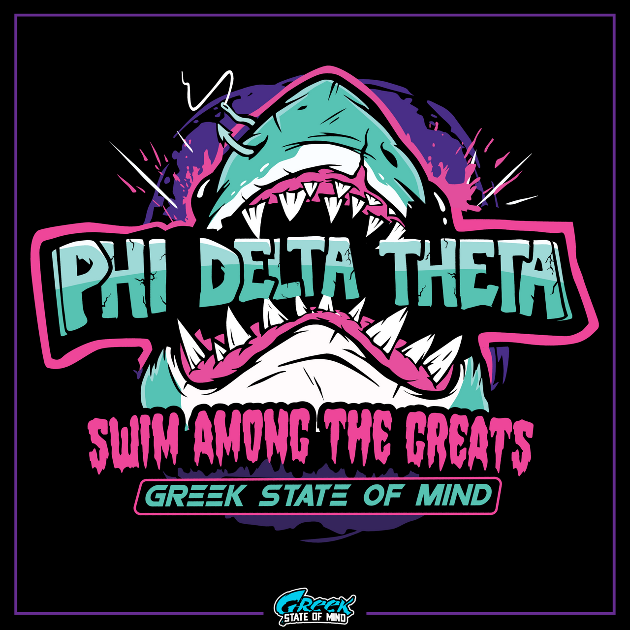 Phi Delta Theta Graphic Crewneck Sweatshirt | The Deep End | phi delta theta fraternity greek apparel design