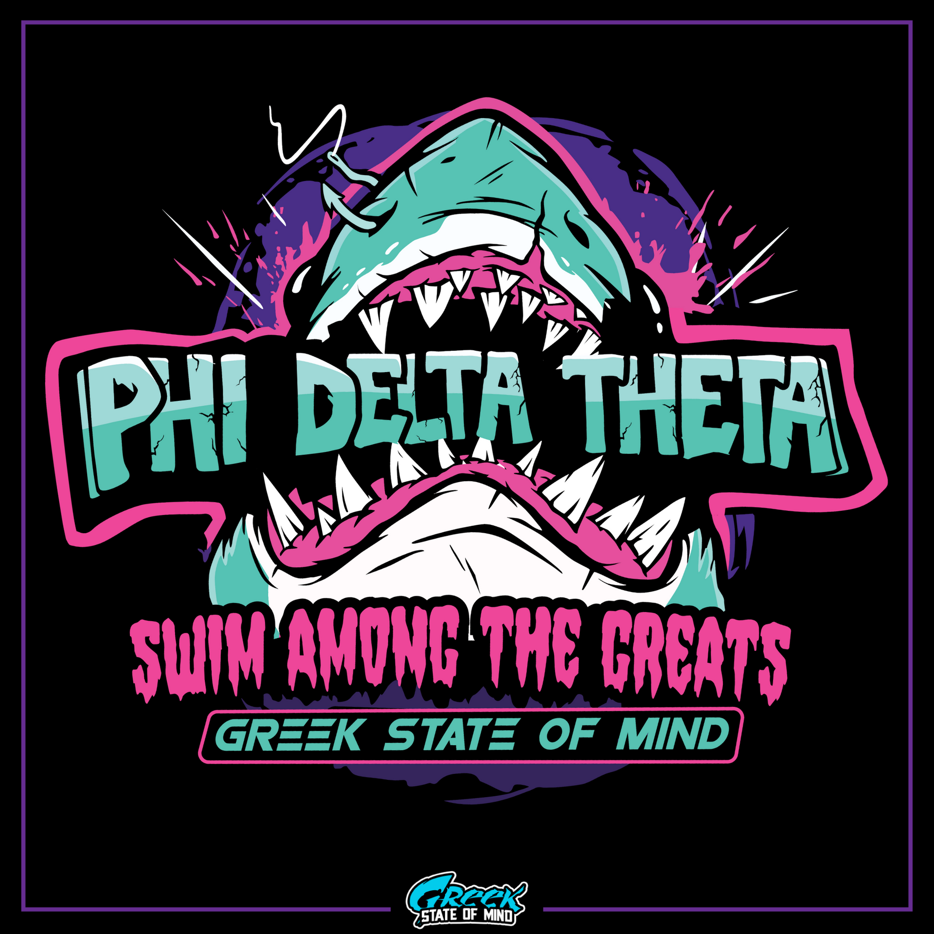 Phi Delta Theta Graphic Hoodie | The Deep End | phi delta theta fraternity greek apparel design