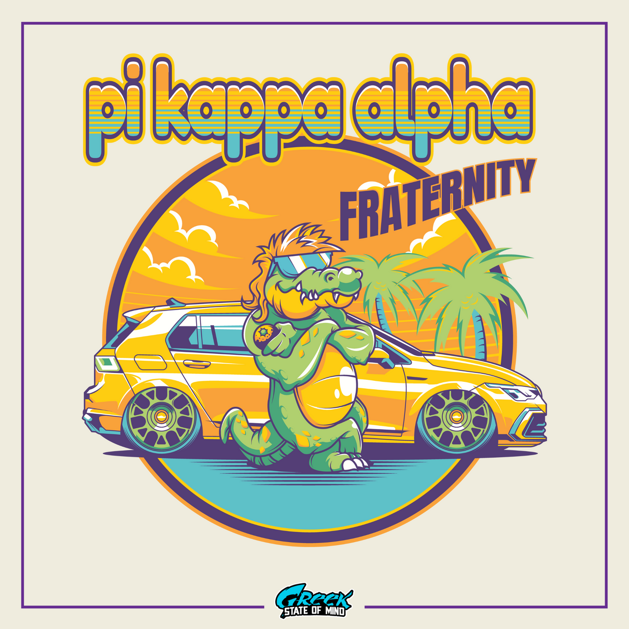 Pi Kappa Alpha Graphic T-Shirt | Cool Croc | Pi kappa alpha fraternity shirt design
