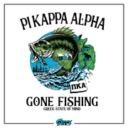 Pi Kappa Alpha Graphic Crewneck Sweatshirt | Gone Fishing | Pi kappa alpha fraternity shirt design 