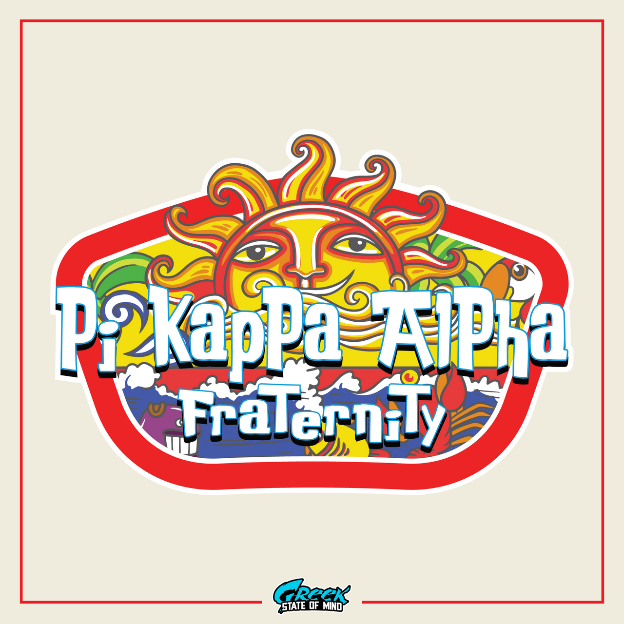 Pi Kappa Alpha Graphic Hoodie | Summer Sol | Pi kappa alpha fraternity shirt design