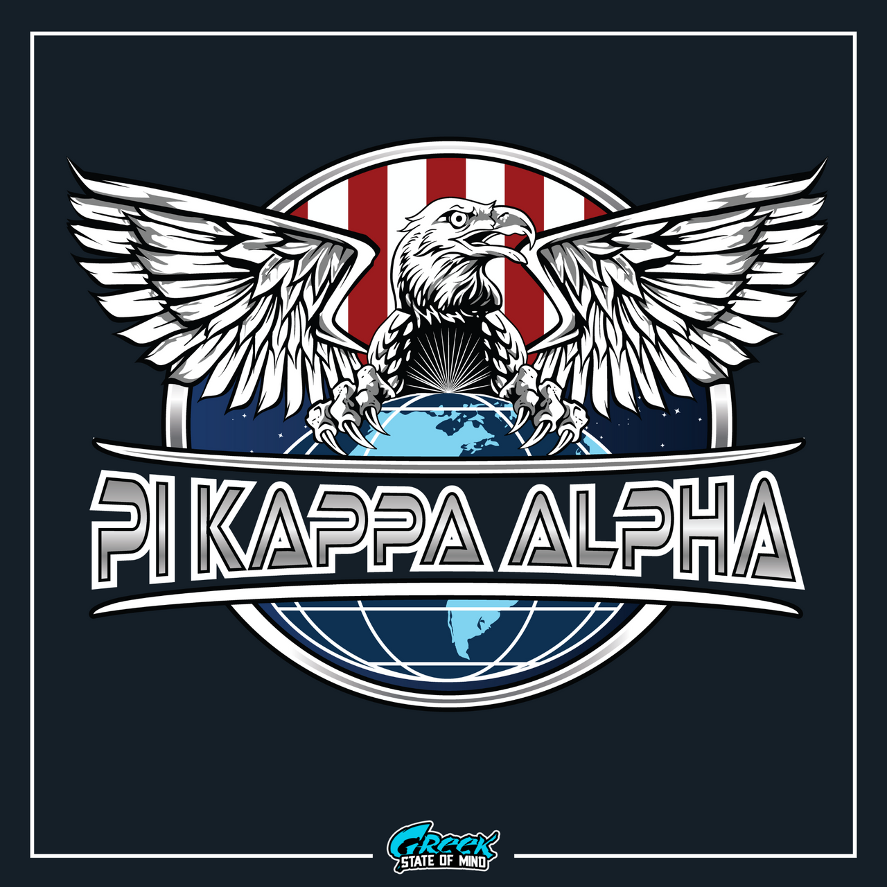 Pi Kappa Alpha Graphic Long Sleeve | The Fraternal Order | Pi kappa alpha fraternity shirt design 