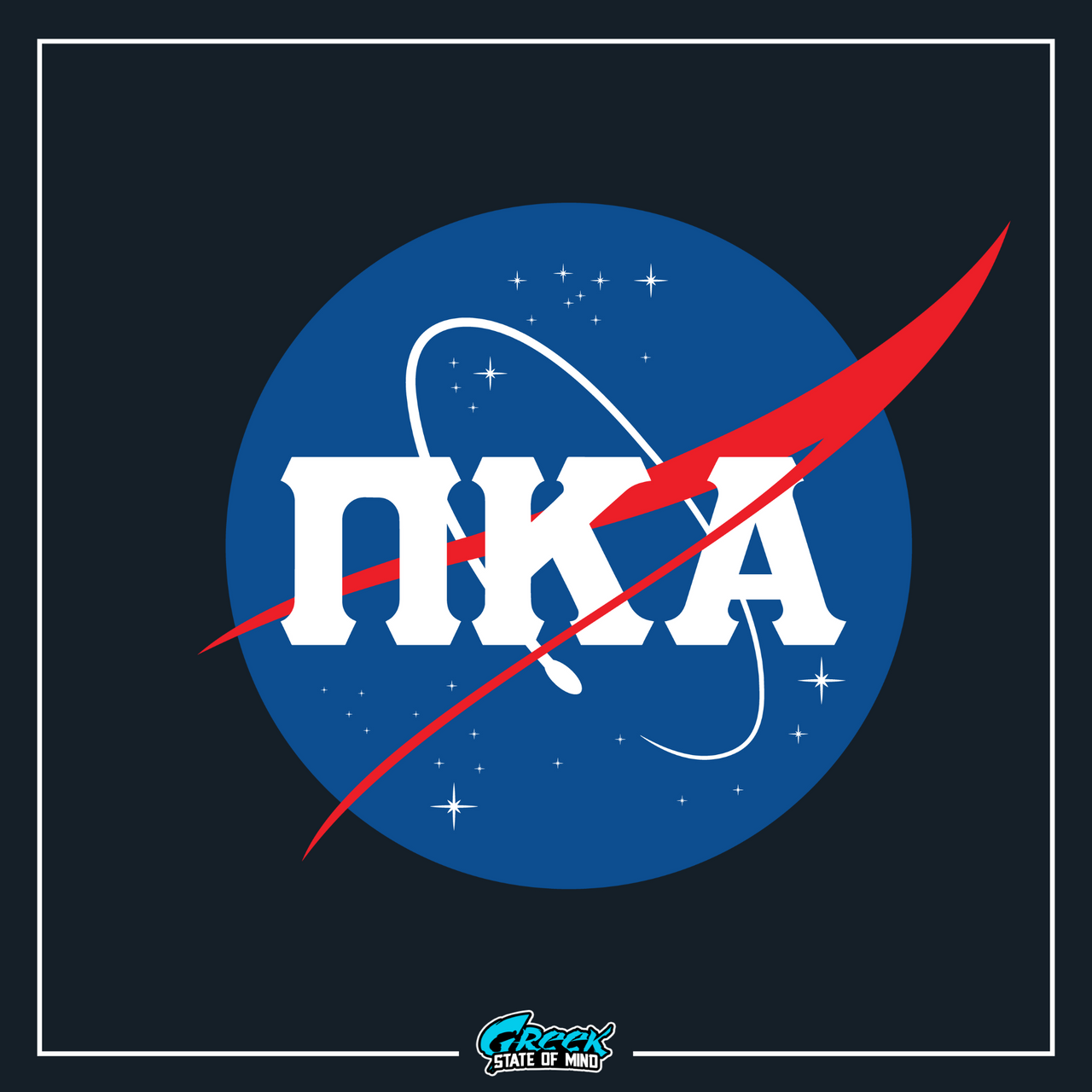 Pi Kappa Alpha Graphic T-Shirt | Nasa 2.0 | Pi kappa alpha fraternity shirt design 