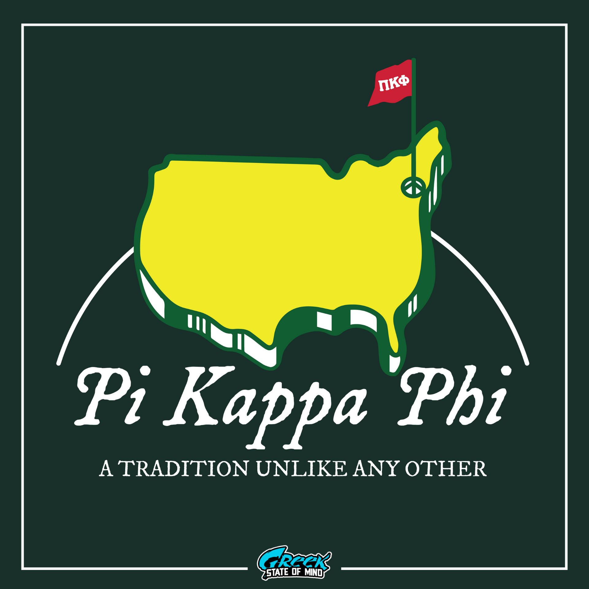 Pi Kappa Phi Graphic T-Shirt | The Masters | Pi Kappa Phi Apparel and Merchandise design 