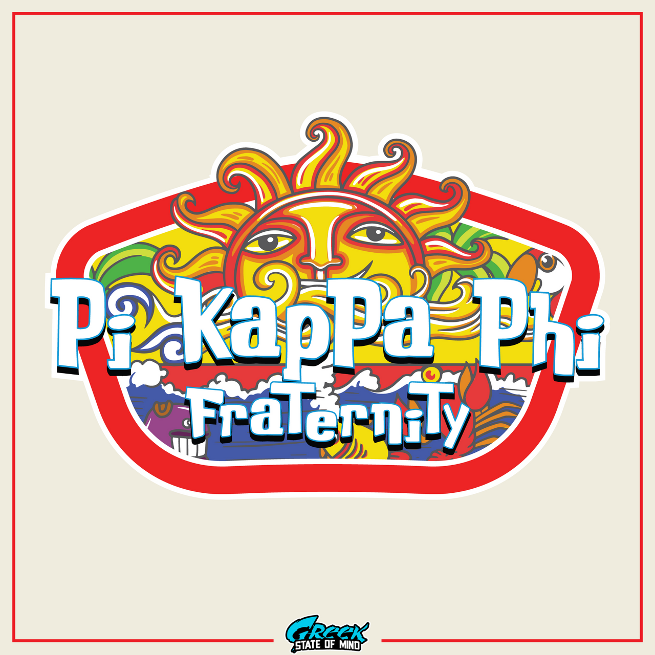 Pi Kappa Phi Graphic T-Shirt | Summer Sol | Pi Kappa Phi Apparel and Merchandise design