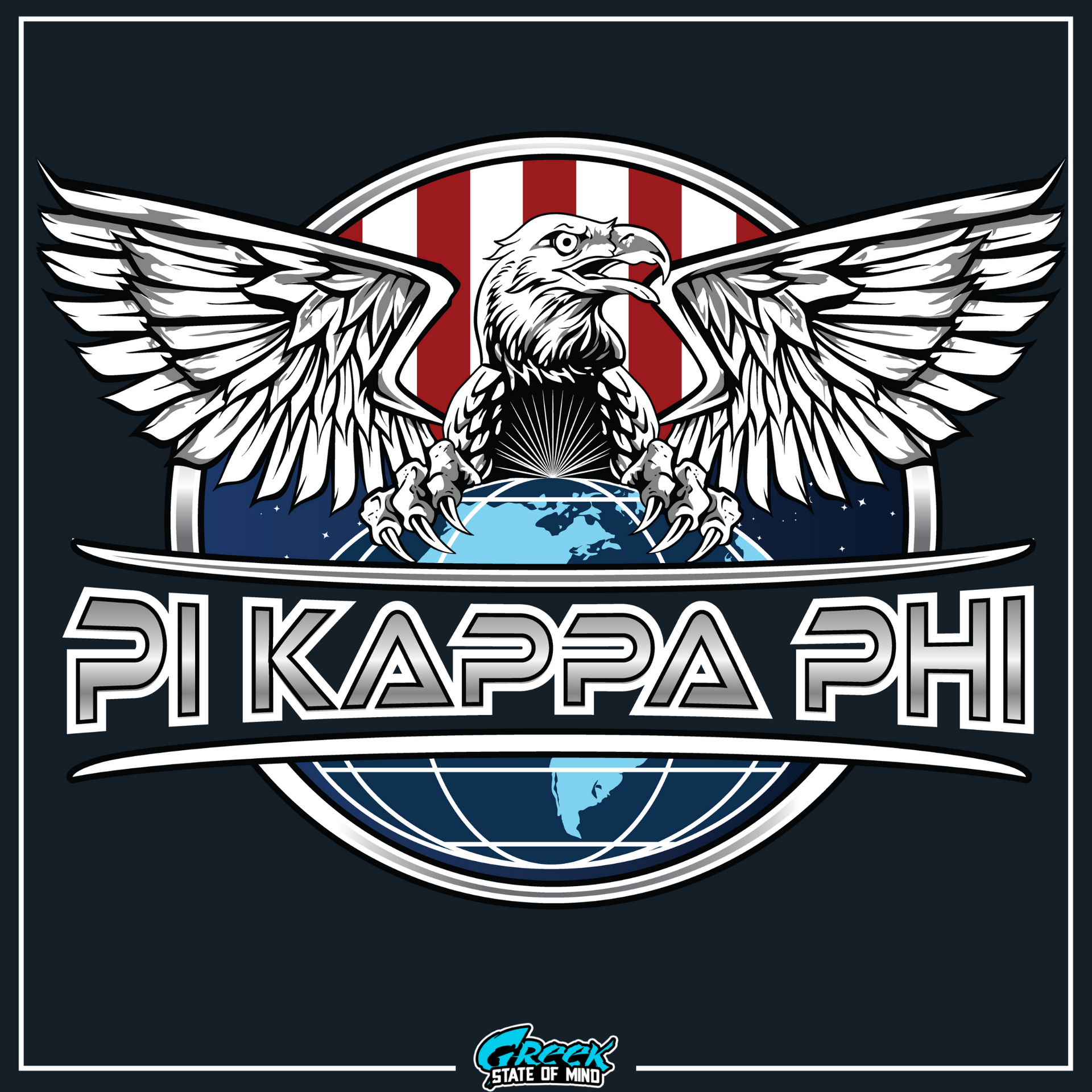 Pi Kappa Phi Graphic Crewneck Sweatshirt | The Fraternal Order | Pi Kappa Phi Apparel and Merchandise design 