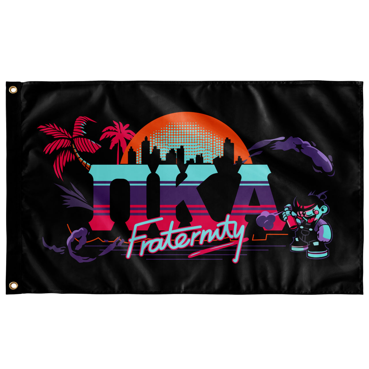 Pi Kappa Alpha Flag | Jump Street | 3' x 5' PIKE Flag for Dorms, Fraternity Houses, and On Campus Events