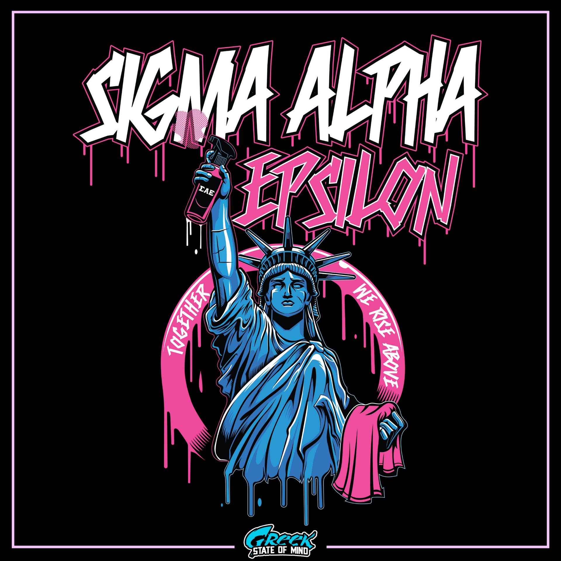 Sigma Alpha Epsilon Graphic Hoodie | Liberty Rebel | Sigma Alpha Epsilon Clothing and Merchandise design 
