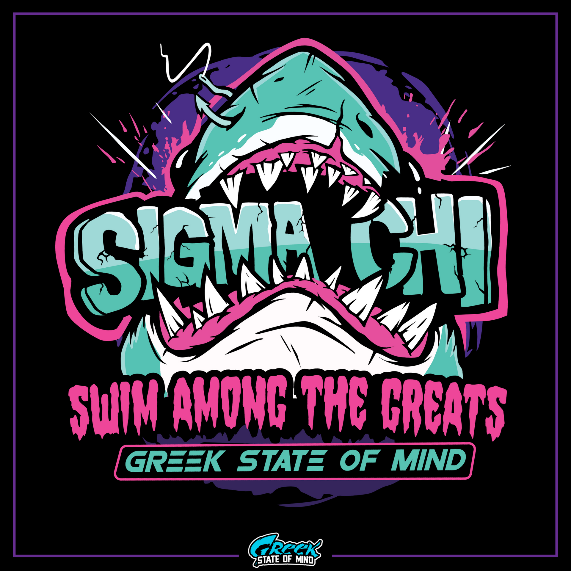 Sigma Chi Graphic Hoodie | The Deep End | Sigma Chi Fraternity Merch House design 