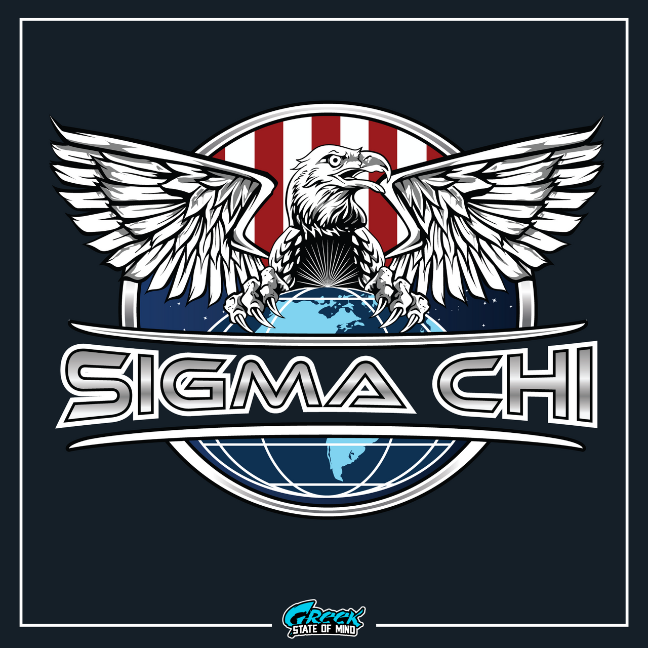 Sigma Chi Graphic Crewneck Sweatshirt | The Fraternal Order | Sigma Chi Fraternity Merch House design