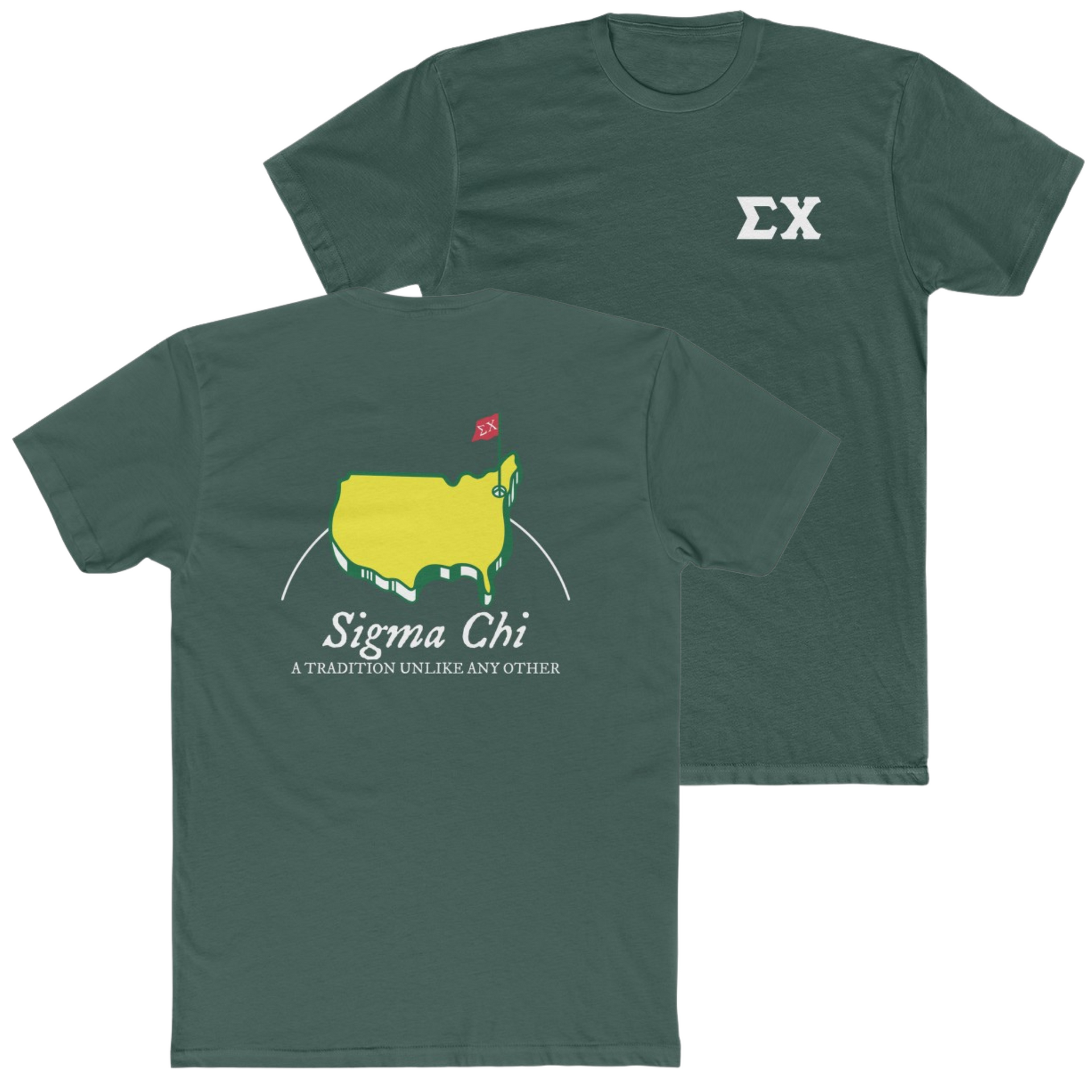 Green Sigma Chi Graphic T-Shirt | The Masters | Sigma Chi Fraternity Apparel