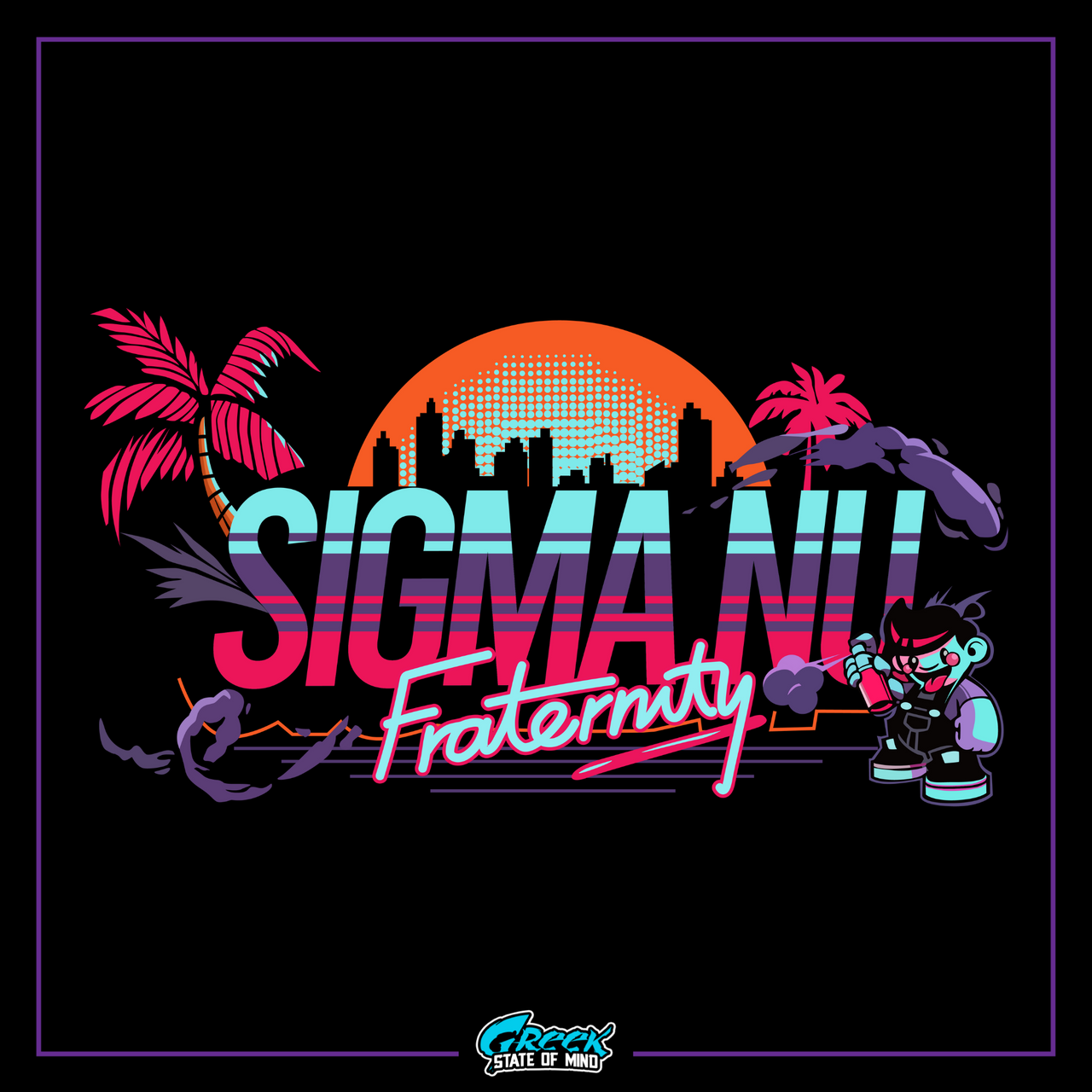 Sigma Nu Graphic T-Shirt | Jump Street | Sigma Nu Clothing, Apparel and Merchandise design