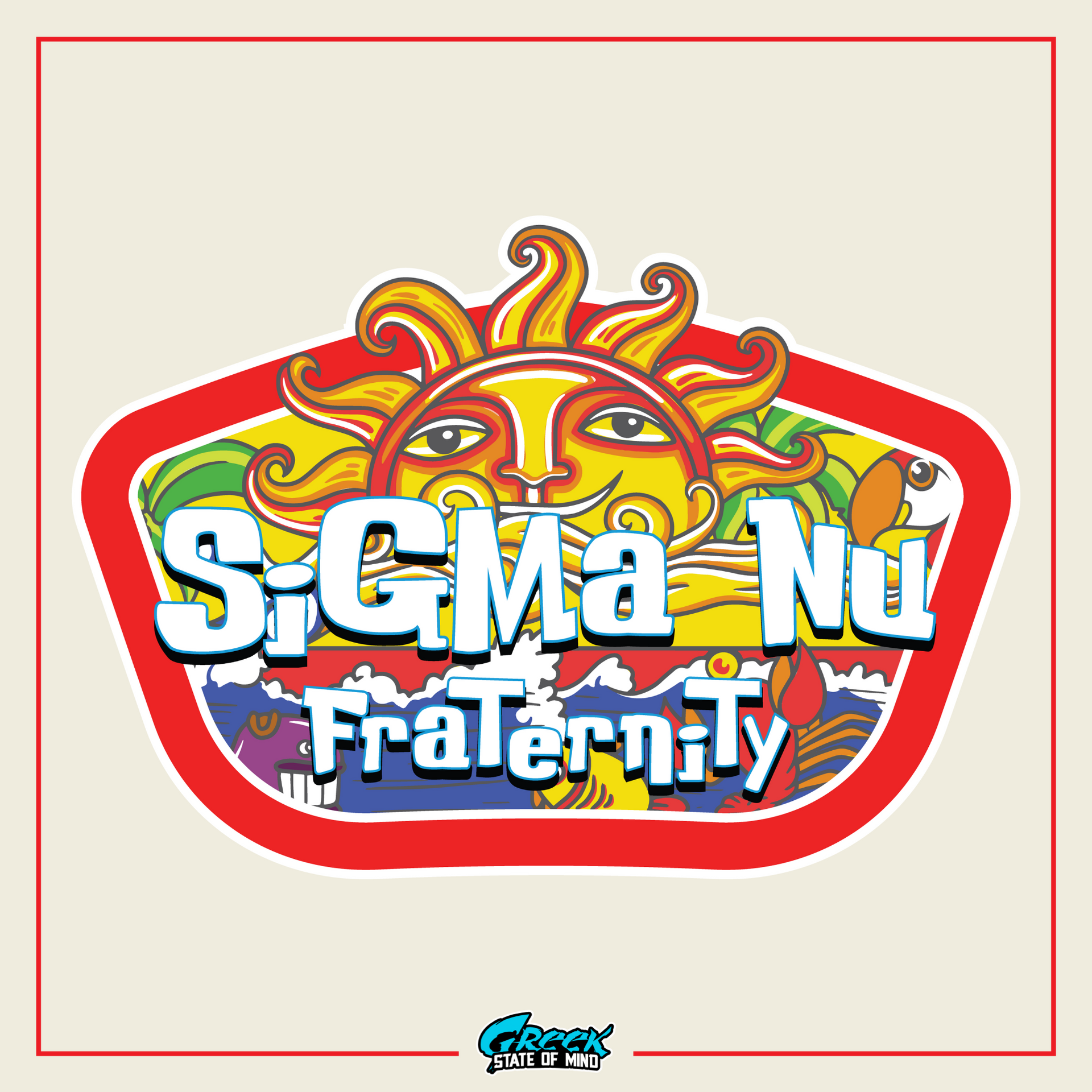 Sigma Nu Graphic Hoodie | Summer Sol | Sigma Nu Clothing, Apparel and Merchandise design 