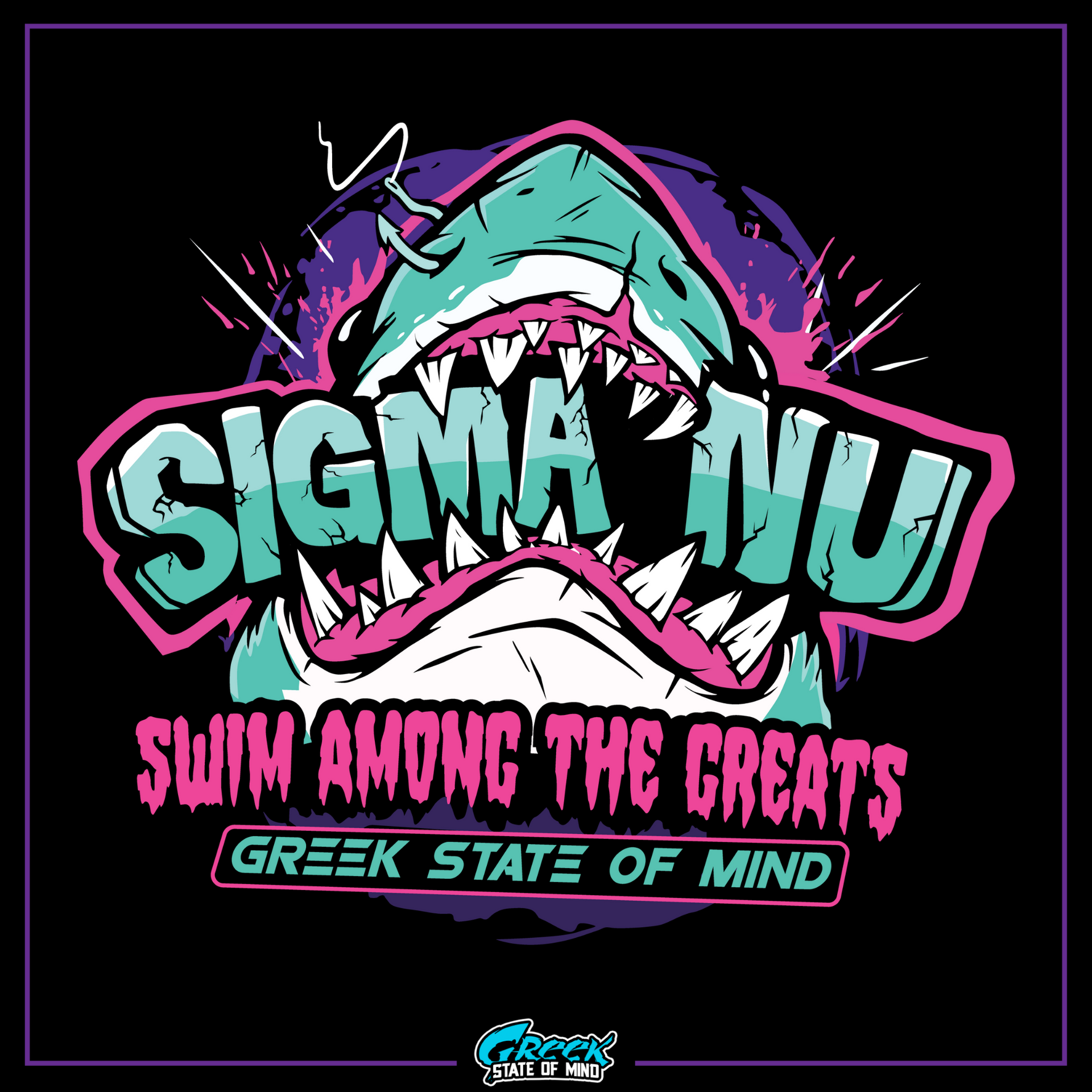 Sigma Nu Graphic T-Shirt | The Deep End | Sigma Nu Clothing, Apparel and Merchandise design