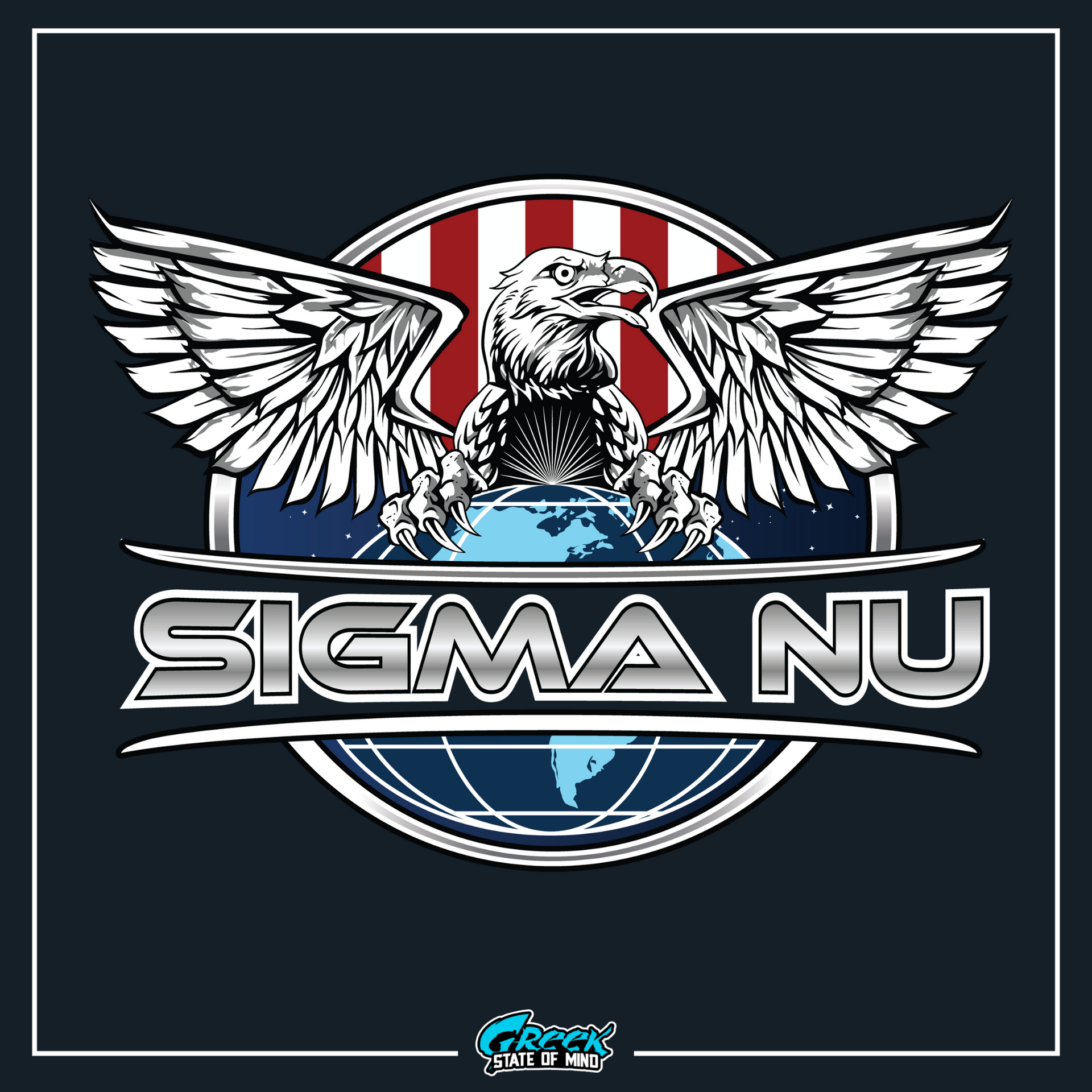 Sigma Nu Graphic Crewneck Sweatshirt | The Fraternal Order | Sigma Nu Clothing, Apparel and Merchandise design