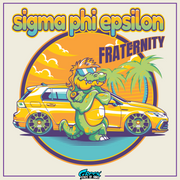 Sigma Phi Epsilon Graphic T-Shirt | Cool Croc | SigEp Clothing - Campus Apparel  design 