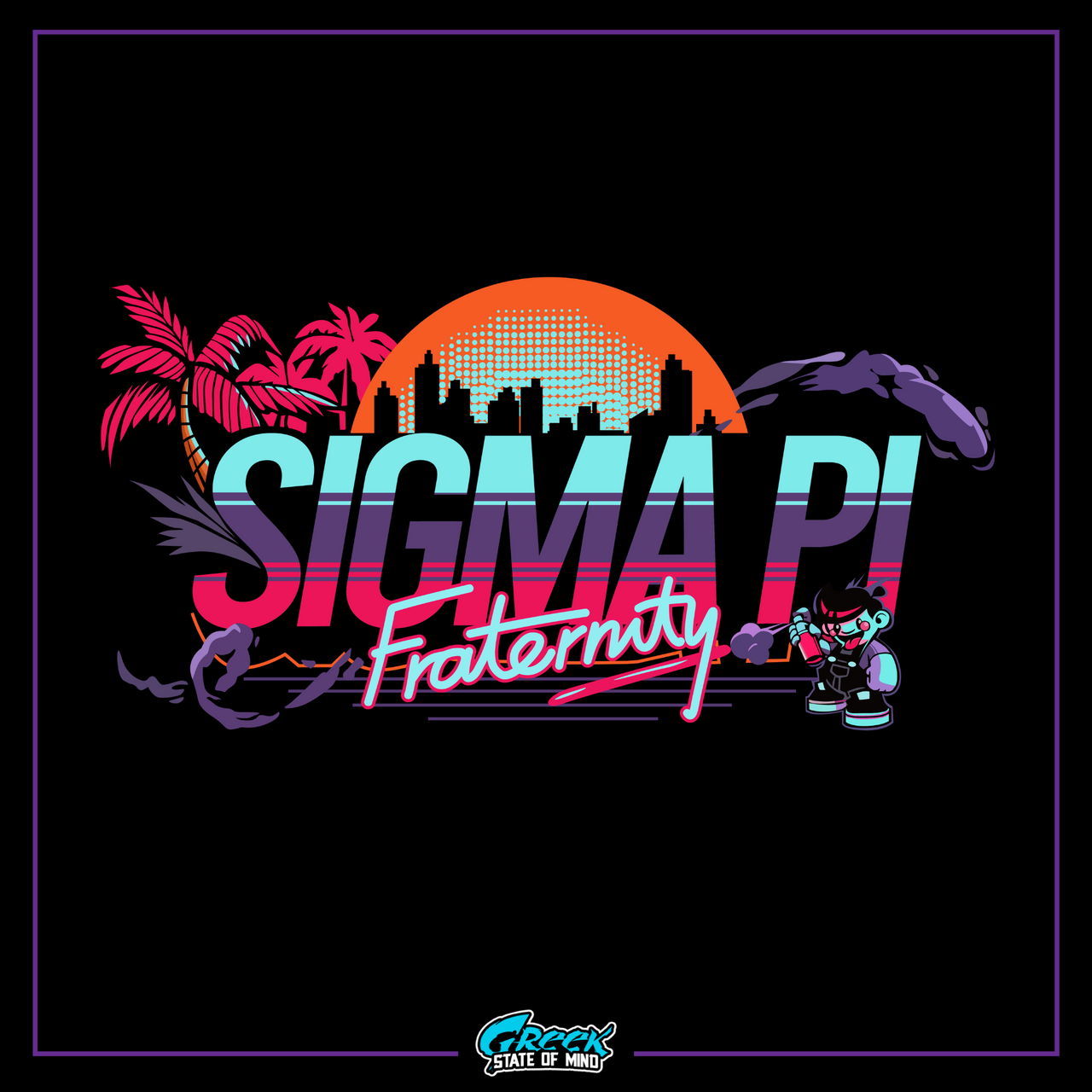 Sigma Pi Graphic Crewneck Sweatshirt | Jump Street | Sigma Pi Apparel and Merchandise design