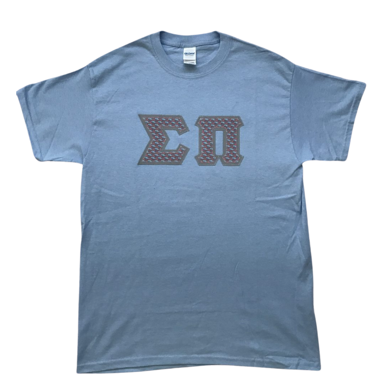 Sigma Pi Stitched Letter T-Shirt | Vineyard Vines Whales