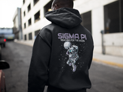 Sigma Pi Graphic Hoodie | Space Baller | Sigma Pi Apparel and Merchandise back model 