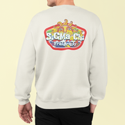 Sigma Chi Graphic Crewneck Sweatshirt | Summer Sol | Sigma Chi Fraternity Merch House back model 