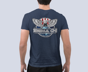 Navy Sigma Chi Graphic T-Shirt | The Fraternal Order |  Sigma Chi Fraternity Merch House back model
