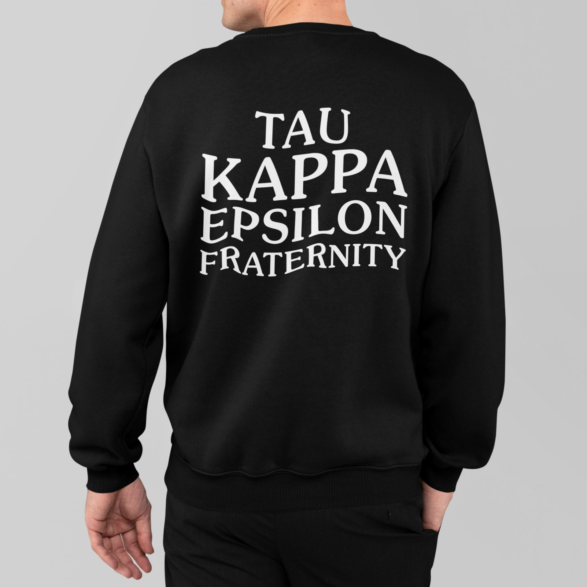 Tau Kappa Epsilon Graphic Crewneck Sweatshirt | TKE Social Club | TKE Clothing and Merchandise model 