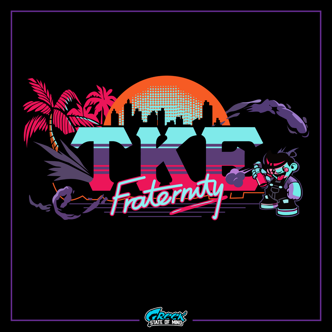 Tau Kappa Epsilon Graphic T-Shirt | Jump Street | TKE Clothing and Merchandise design 